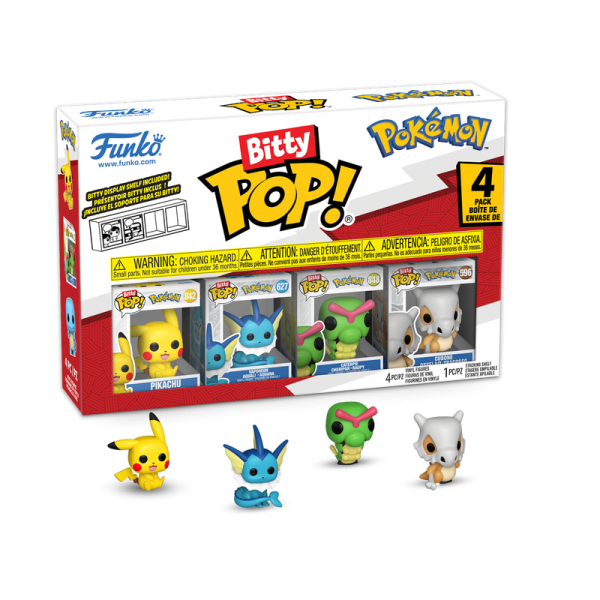 Bitty Pop Pokemon - Boîte de 4