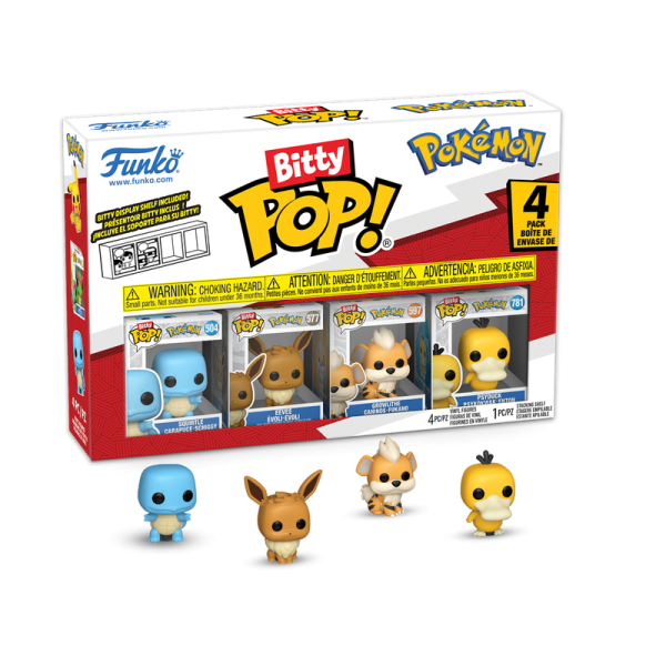 Bitty Pop Pokemon 4 - Boîte de 4